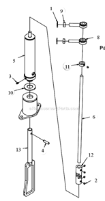 Page M Diagram and Parts List for MK-4036KB  MK Diamond Concrete Saw